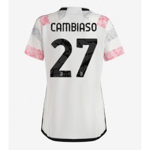 Juventus Andrea Cambiaso #27 Bortatröja Kvinnor 2023-24 Kortärmad